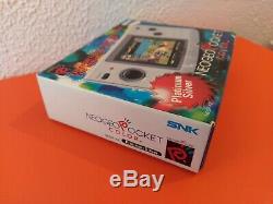Snk Neo Pocket Geo Pocket Color Platinum Silver -boite + Notice Very Good Condition