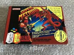 Super Metroid + Official Guide / Snes / Very Good Condition Fr Version Fah