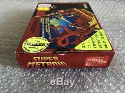 Super Metroid + Official Guide / Snes / Very Good Condition Fr Version Fah