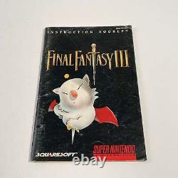 Super Nintendo Final Fantasy III USA Very Good Condition