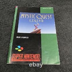 Super Nintendo Mystic Quest Legend Fra Very Good