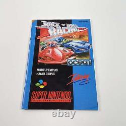 Super Nintendo Rock'n Roll Racing FAH Very Good Condition