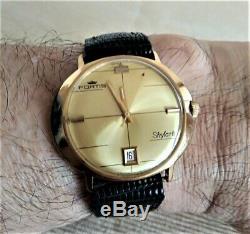 Superb Automatic Watch Fortis Skylark. 70s Very Good State