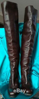 Tall Boots Barbara Bui Brown Leather Size 38 Very Good Condition