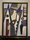 Terzian Georges Rare Painting Artist Cubist Painter Very Good Condition
