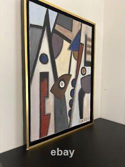 Terzian Georges Rare Painting Artist Cubist Painter Very Good Condition