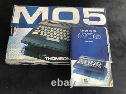 Thomson Mo5 Console + Pal Manuals, Games And Accessories Very Good Condition