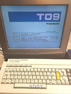 Thomson To9 Computer Very Good Uc + Keyboard + Manual (no To7 To8 Mo5 Mo6)