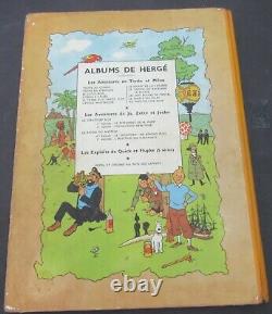 Tintin Herge Le Tresor De Rackham Le Rouge B7 1952 Medaillon Tres Bon State