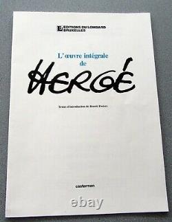 Tintin Herge Rombaldi 12 Albums Integrale Work D'herge Tres Bon Etat