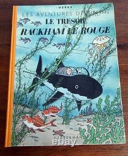 Tintin Herge The Tresor De Rackham Le Rouge Eo A24 White Tres Good State