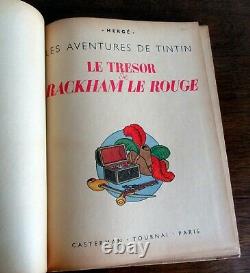 Tintin Herge The Tresor De Rackham Le Rouge Eo A24 White Tres Good State