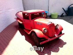 Toy Truck Tole Andre Citroen T23 Or T45 Tank Very Good Condition Ij Jep Jrd