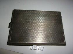 Transmission Cigarette Case In Silver And Gold Art Deco Period Very Good Condition 158 Gr
