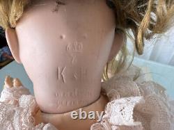 Used Collectible Doll Porcelain Head 52 Cm. Very Good Condition See