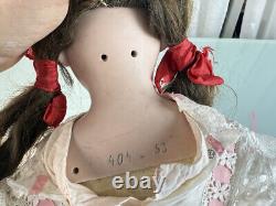 Used Collectible Doll Porcelain Head 62 cm. Very Good Condition See