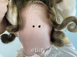 Used Collector's Doll Porcelain Head 48 cm. Very Good Condition See