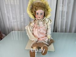 Used Collector's Doll Porcelain Head 51 cm. Very Good Condition See