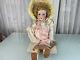 Used Collector's Doll Porcelain Head 51 Cm. Very Good Condition See