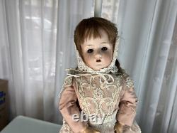 Used for Collection, Porcelain Head Doll 53 CM Very Good Condition See Photo