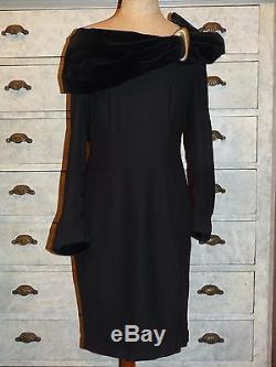 +++ Very Beautiful Black Dress Vintage Thierry Mugler T F 40 I 44 In Very Good Condition