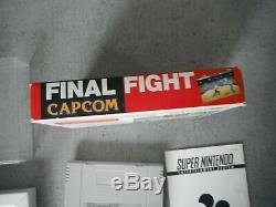 Very Rare! Final Fight / Canned / Super Nintendo / Pal Fah / Good Condition