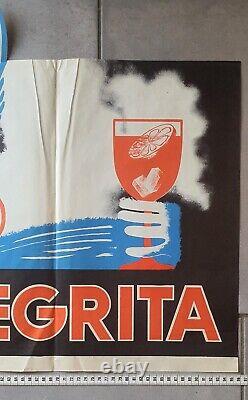 Very Rare Original Poster Rhum Negrita 96 X 53 Cm, 40/50 Years, Very Good Condition