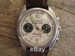 Vintage Chronograph Valjoux 7733 Very Good Condition Shows Skyhawk Chevignon