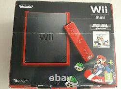 Wii Mini Red Edtion Mario Kart Complete Very Good State