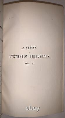 1898, Herbert Spencer, Premier Principes, Philosophy, Très Bon État