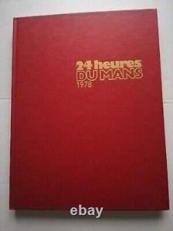 24 heures du Mans 1978 1979 1980, 3 livres avec jaquettes, très bon état