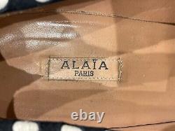 ALAÏA PARIS Escarpins Très Bon État En matière Suède, de taille 41, Talon 10cm