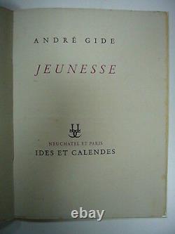 Andre Gide Jeunesse 1945 Ides & Calendes 1/10 Ex Sur Chine Tres Bon Etat