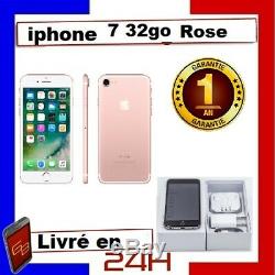 Apple iPhone 7 32Go Noir Or Rose Argent RECONDITIONNÉ et DÉBLOQUÉ Très bon état