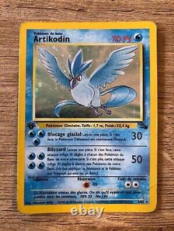 Artikodin 2/62 Holo Très Bon Etat Edition 1 Carte Pokémon Fossile 2000