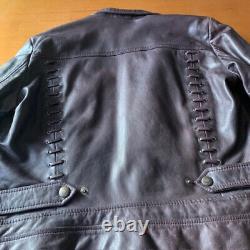 Blouson En Cuir Just Cavalli, très bon état