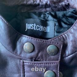 Blouson En Cuir Just Cavalli, très bon état