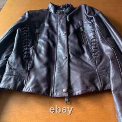 Blouson En Cuir Just Cavalli, très bon état