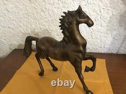 CHEVAL EN BRONZE TRES BON ETAT 2,2 Kg L 30 l 7 H 27