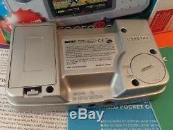CONSOLE SNK Neo Geo Pocket Color Platinum Silver -BOITE + NOTICE TRES BON ETAT