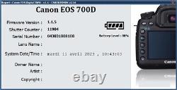 Canon EOS 700D (11 904 Déclenchements) (Très Bon état) (Boitier Nu)