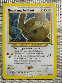 Carte pokémon Noarfang brillant neo destiny 110/105 Holo français très bon état