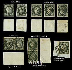 Collection exceptionnelle du premier timbre de France Cérès 20c noir de 1849