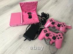 Console PlayStation 2 rose pink slim complète en très bon état ps2 boite