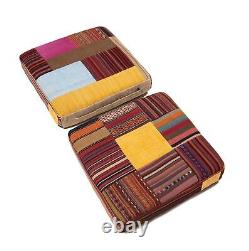 Coussin 2PCS Kilim Patchwork 50 x 50 cm Très bon état Coussin kilim