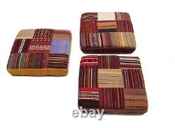 Coussin 3PCS Kilim Patchwork 50 x 50 cm Très bon état Coussin kilim