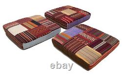 Coussin 3PCS Kilim Patchwork 50 x 50 cm Très bon état Coussin kilim