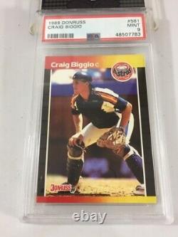 Craig Biggio Donruss Astros 1989 #561 PSA 9 Très Bon État Houston Échange Carte
