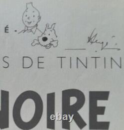 Dédicace Hergé authentique tintin et milou Très bon état