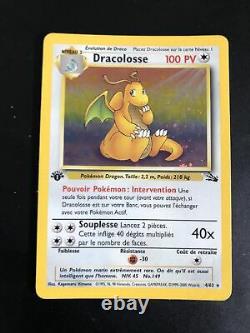 Dracolosse Holo Pokemon 4/62 Fossile Edition 1 Tres Bon Etat Fr